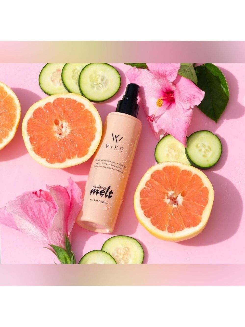 New/Sealed Vike Makeup Melt Cleanser Gentle Oil Free Makeup Remover Spray